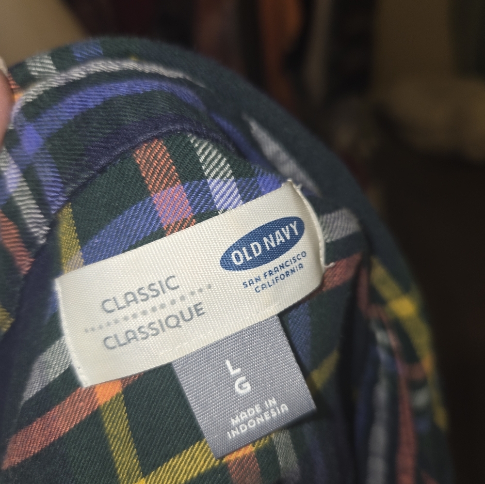 Plaid Women's Top Old Navy - Picture 4 of 4